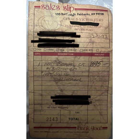 Mobwife Vintage 90s Alaskan Beaver long hair Fur Coat - Picture 3 of 7